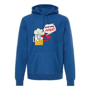 Retro Beer Kawaii Funny Valentines Day Miss Beer Lover Gift Premium Hoodie