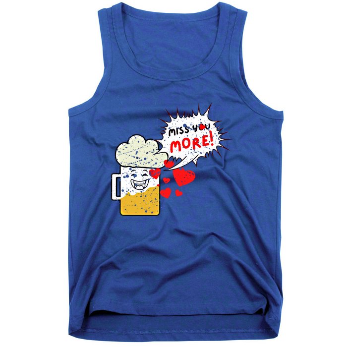 Retro Beer Kawaii Funny Valentines Day Miss Beer Lover Gift Tank Top