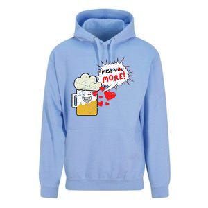 Retro Beer Kawaii Funny Valentines Day Miss Beer Lover Gift Unisex Surf Hoodie