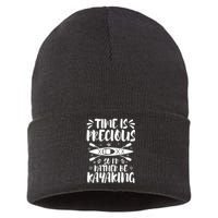 Rather Be Kayaking Cool Humorous Kayak Enthusiasts Love Gift Sustainable Knit Beanie