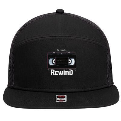 Retro Be Kind Rewind VHS Tape 7 Panel Mesh Trucker Snapback Hat