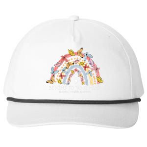 Rainbow Be Kind To Your Mind Mental Health Matters Snapback Five-Panel Rope Hat