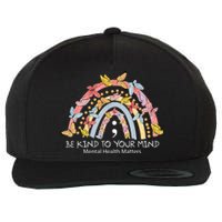 Rainbow Be Kind To Your Mind Mental Health Matters Wool Snapback Cap