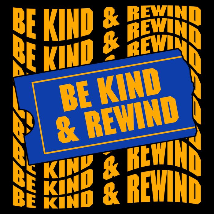 Retro Be Kind And Rewind Blockbuster Video Stripe Pom Pom Beanie