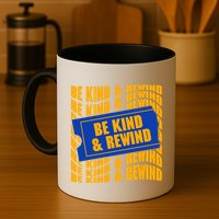 Retro Be Kind And Rewind Blockbuster Video Mug