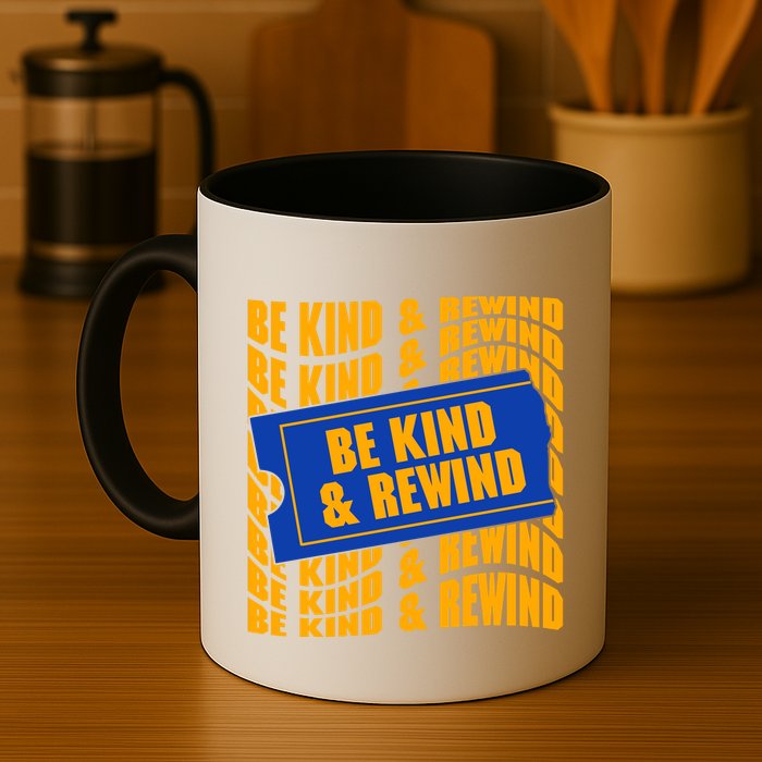 Retro Be Kind And Rewind Blockbuster Video Mug