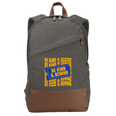 Retro Be Kind And Rewind Blockbuster Video Cotton Canvas Backpack