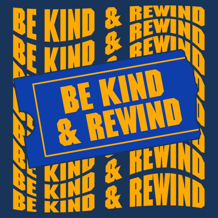Retro Be Kind And Rewind Blockbuster Video 7 Panel Mesh Trucker Snapback Hat