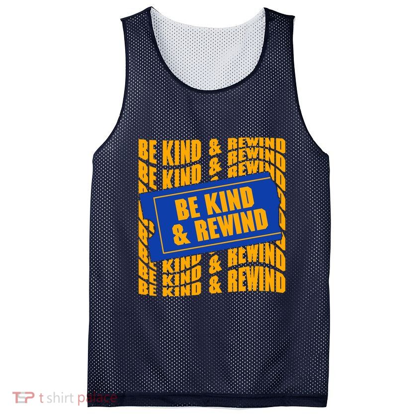 Retro Be Kind And Rewind Blockbuster Video Mesh Reversible Basketball Jersey Tank