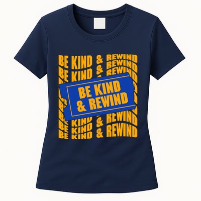 Retro Be Kind And Rewind Blockbuster Video Womens T-Shirt