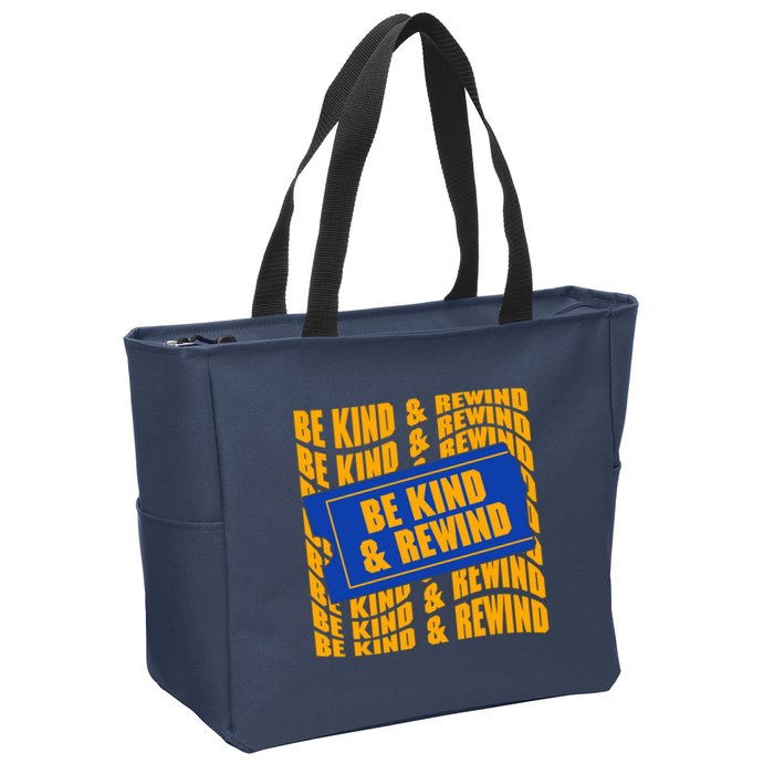 Retro Be Kind And Rewind Blockbuster Video Zip Tote Bag