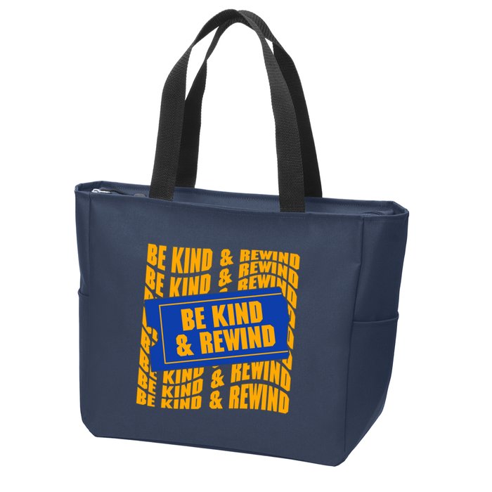 Retro Be Kind And Rewind Blockbuster Video Zip Tote Bag