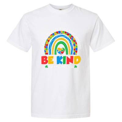 Rainbow Be Kind Autism Awareness Choose Kindness Gift Garment-Dyed Heavyweight T-Shirt