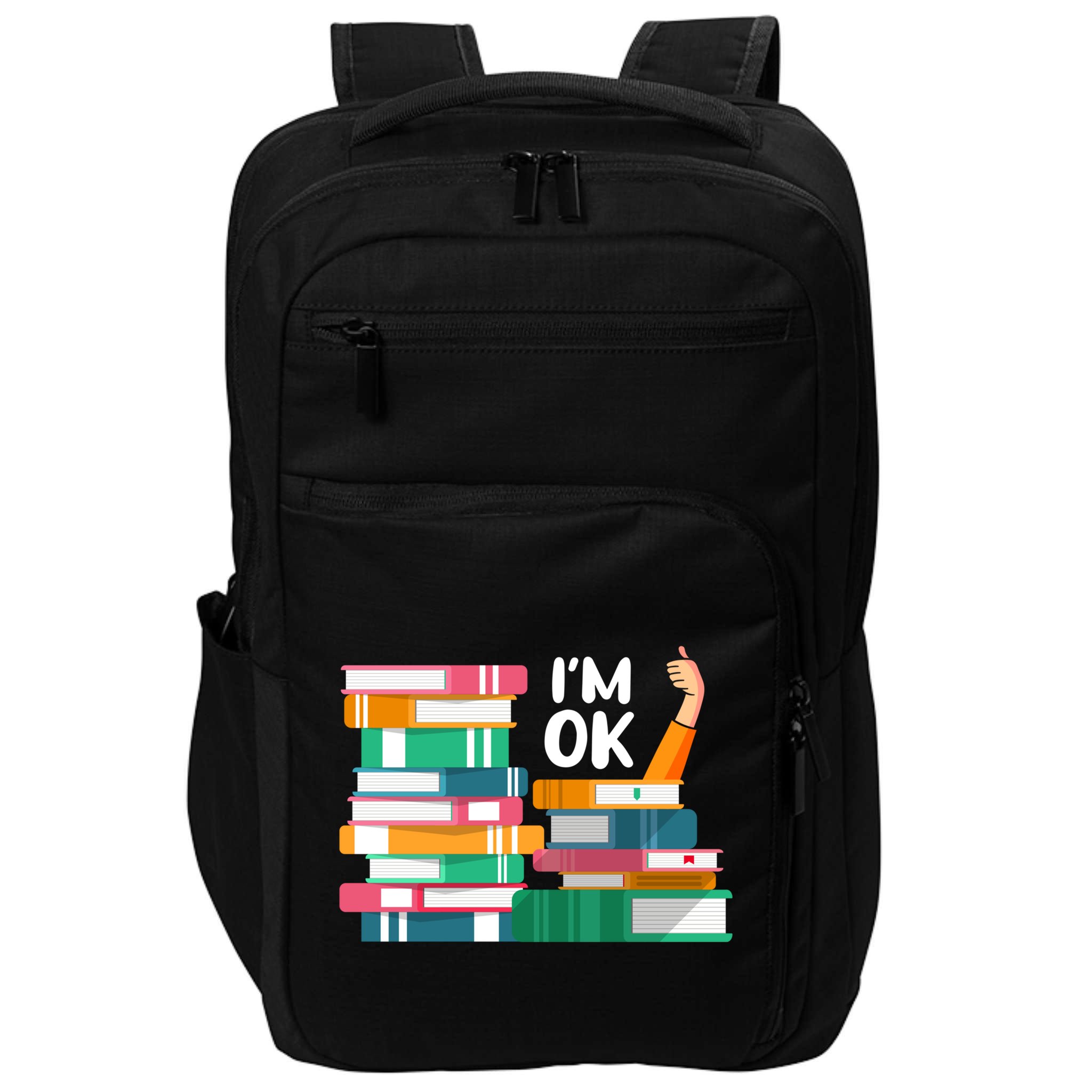 Reading Book Lovers I'm Ok National Book Lovers Day Cute Gift Impact Tech Backpack