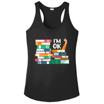 Reading Book Lovers I'm Ok National Book Lovers Day Cute Gift Ladies PosiCharge Competitor Racerback Tank