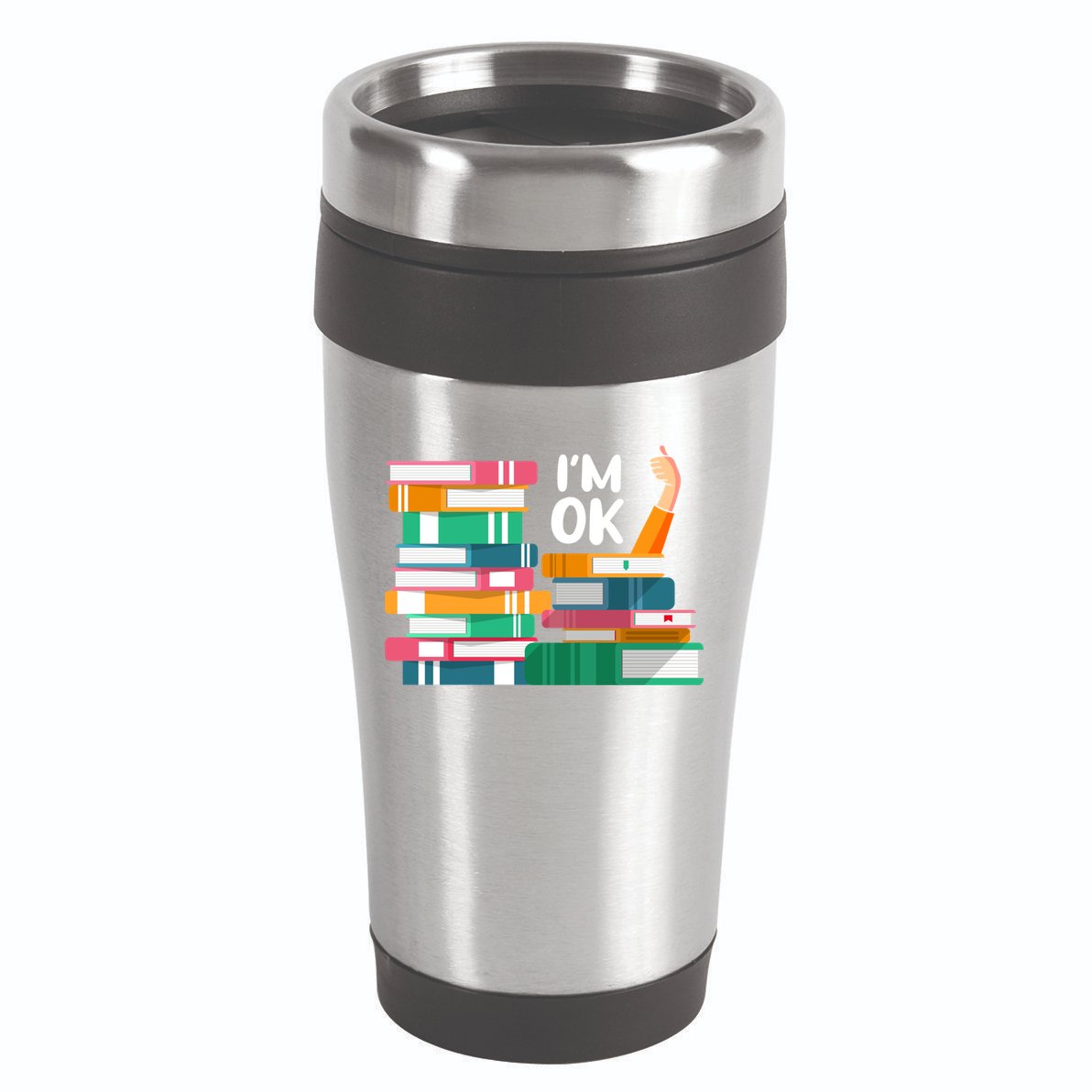 Reading Book Lovers I'm Ok National Book Lovers Day Cute Gift 16oz Travel Tumbler