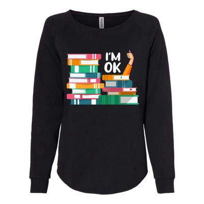 Reading Book Lovers I'm Ok National Book Lovers Day Cute Gift Womens California Wash Sweatshirt