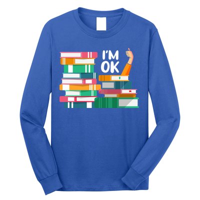 Reading Book Lovers I'm Ok National Book Lovers Day Cute Gift Long Sleeve Shirt