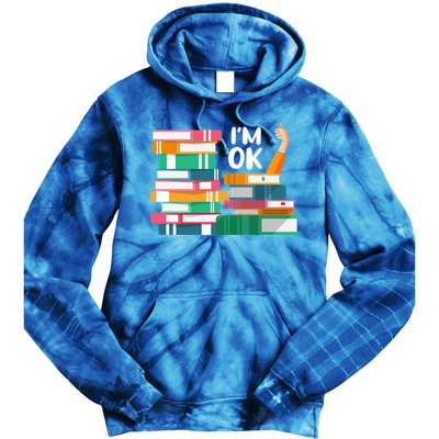 Reading Book Lovers I'm Ok National Book Lovers Day Cute Gift Tie Dye Hoodie