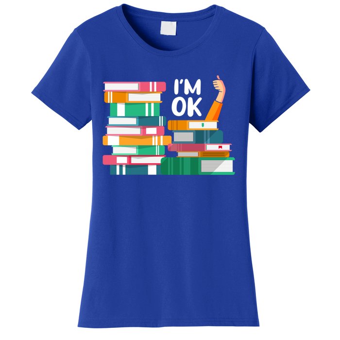 Reading Book Lovers I'm Ok National Book Lovers Day Cute Gift Women's T-Shirt