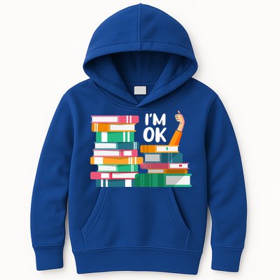 Reading Book Lovers I'm Ok National Book Lovers Day Cute Gift Kids Hoodie