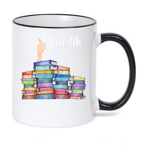 Reading Book Lovers Im Ok National Book Lovers Day 11oz Black Color Changing Mug