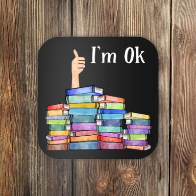 Reading Book Lovers Im Ok National Book Lovers Day Coaster