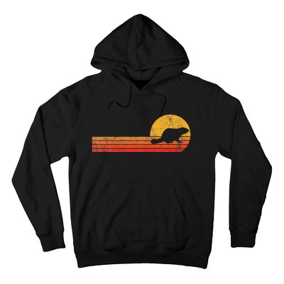 Retro Beaver Lover Funny Beaver Vintage Hoodie