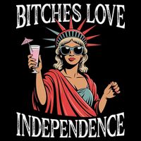 Retro Bitches Love Independence Funny Impact Tech Backpack