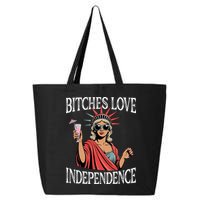 Retro Bitches Love Independence Funny 25L Jumbo Tote