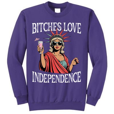Retro Bitches Love Independence Funny Sweatshirt