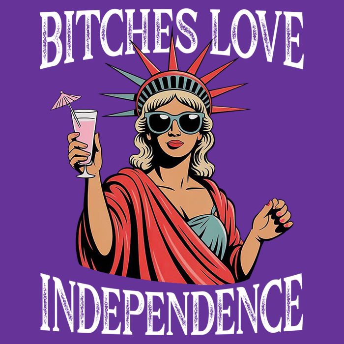 Retro Bitches Love Independence Funny Visor