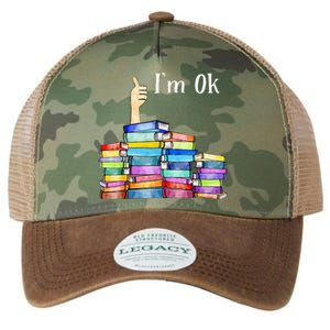 Reading Book Lovers I'm Ok National Book Lovers Day Legacy Tie Dye Trucker Hat