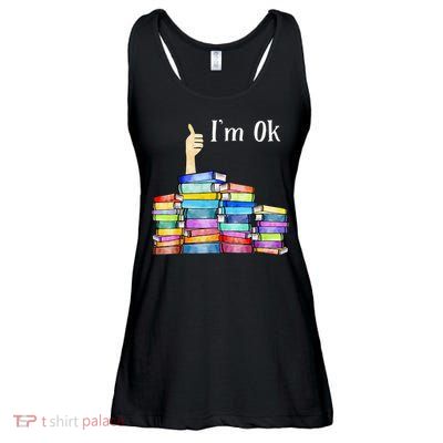 Reading Book Lovers I'm Ok National Book Lovers Day Ladies Essential Flowy Tank