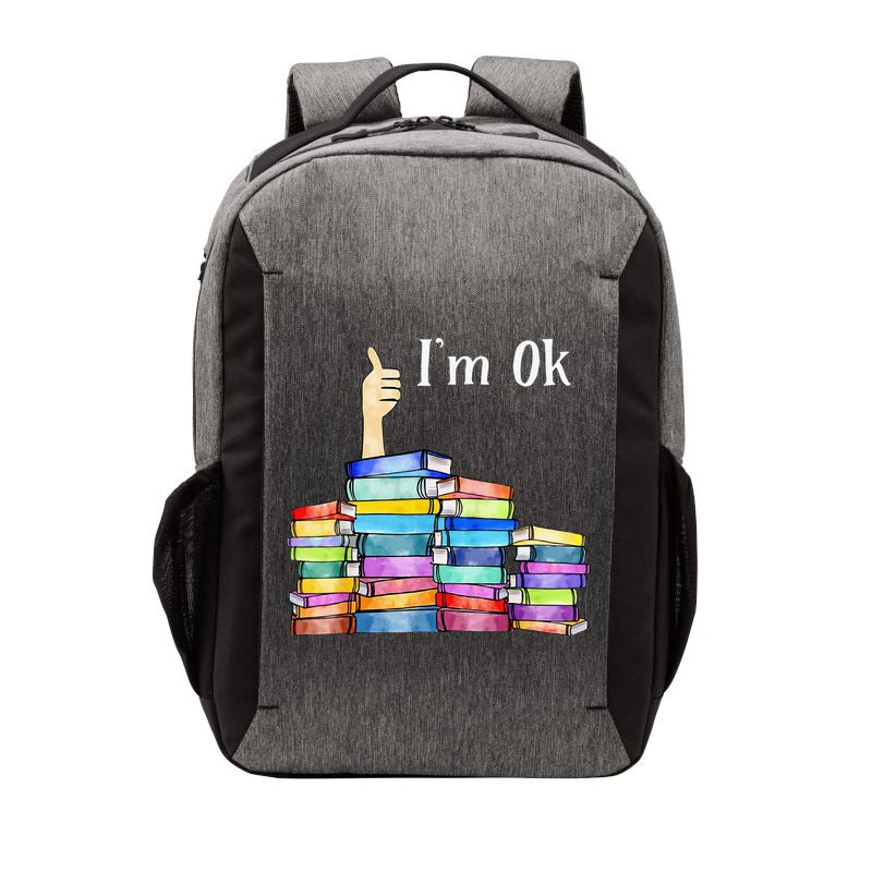 Reading Book Lovers I'm Ok National Book Lovers Day Vector Backpack