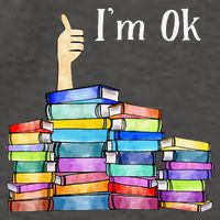 Reading Book Lovers I'm Ok National Book Lovers Day Vector Backpack