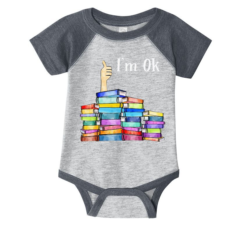 Reading Book Lovers I'm Ok National Book Lovers Day Infant Baby Jersey Bodysuit