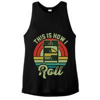 Retro Book Librarian This Is How I Roll Book Ladies PosiCharge Tri-Blend Wicking Tank