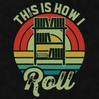 Retro Book Librarian This Is How I Roll Book Ladies PosiCharge Tri-Blend Wicking Tank
