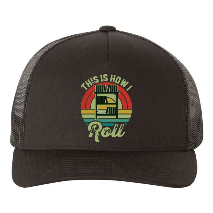 Retro Book Librarian This Is How I Roll Book Yupoong Adult 5-Panel Trucker Hat