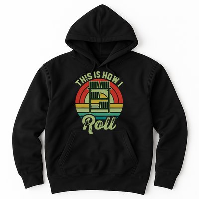 Retro Book Librarian This Is How I Roll Book Hoodie