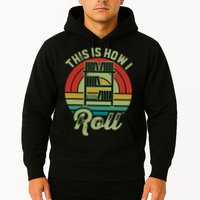 Retro Book Librarian This Is How I Roll Book Hoodie