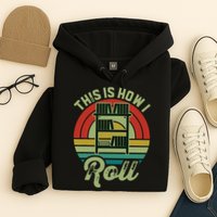 Retro Book Librarian This Is How I Roll Book Hoodie