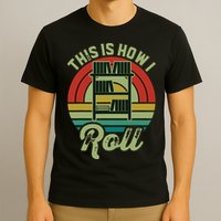 Retro Book Librarian This Is How I Roll Book T-Shirt