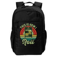 Retro Book Librarian This Is How I Roll Book Backpack