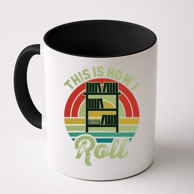 Retro Book Librarian This Is How I Roll Book Mug