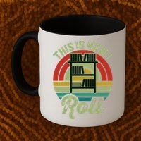 Retro Book Librarian This Is How I Roll Book Mug