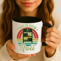 Retro Book Librarian This Is How I Roll Book Mug