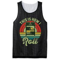 Retro Book Librarian This Is How I Roll Book Mesh Reversible Basketball Jersey Tank