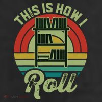 Retro Book Librarian This Is How I Roll Book 25L Jumbo Tote